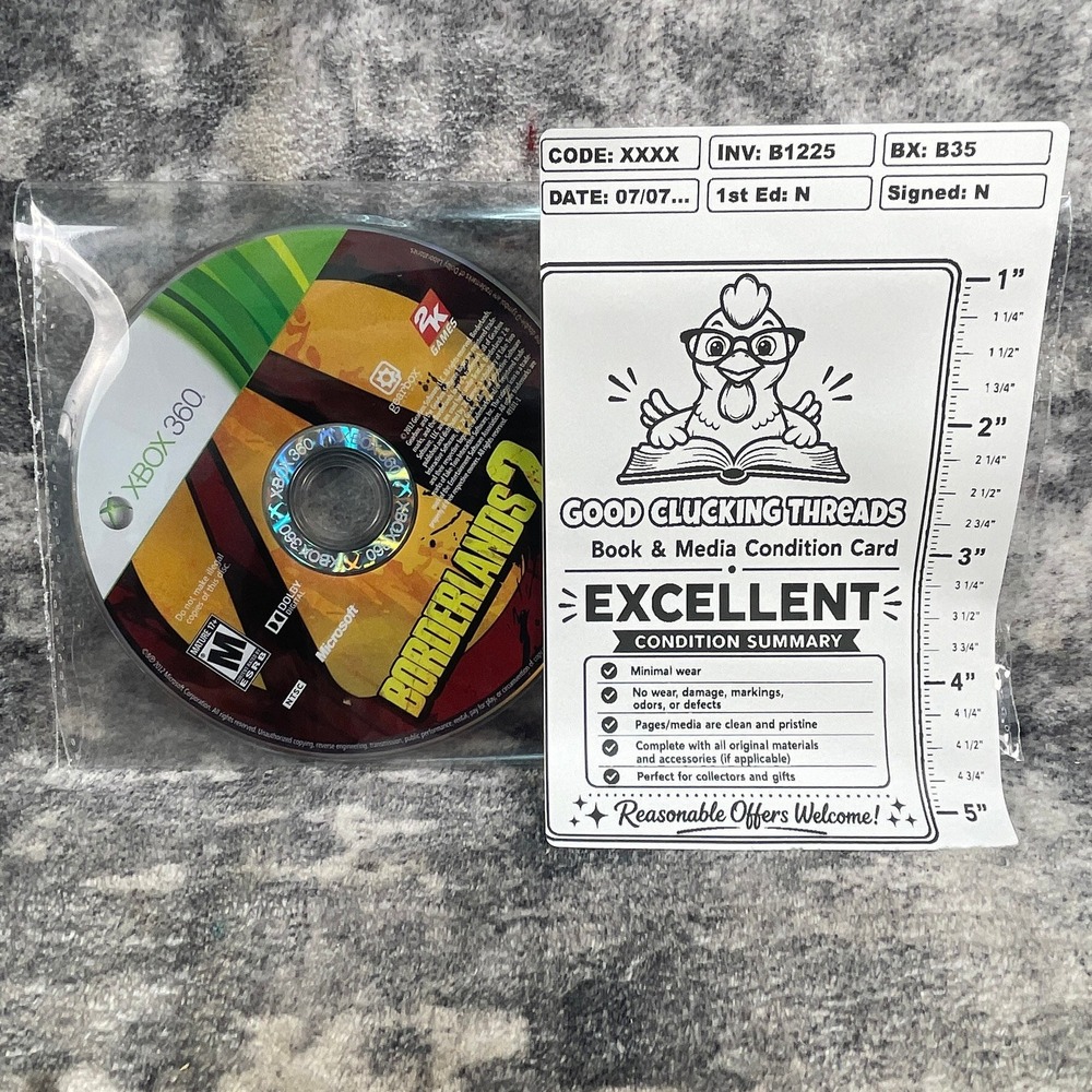Borderlands 2 Xbox 360 2K Games Gearbox 2012 Looter Shooter Action RPG Disc